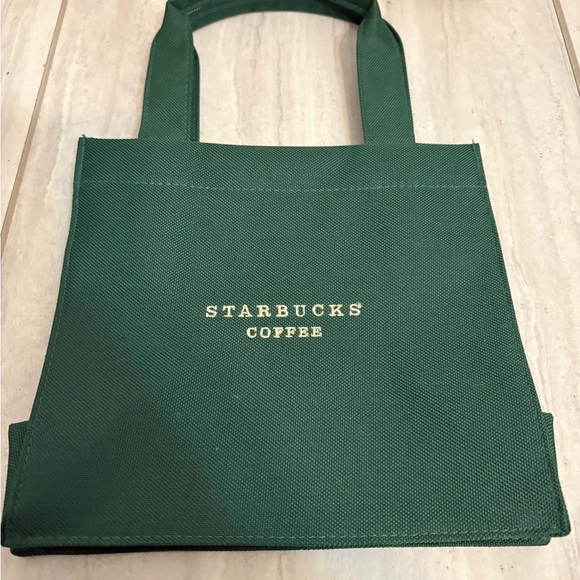 Starbucks Green Tote with Festive Mugs and Plush Toys - Picture 2 of 16
